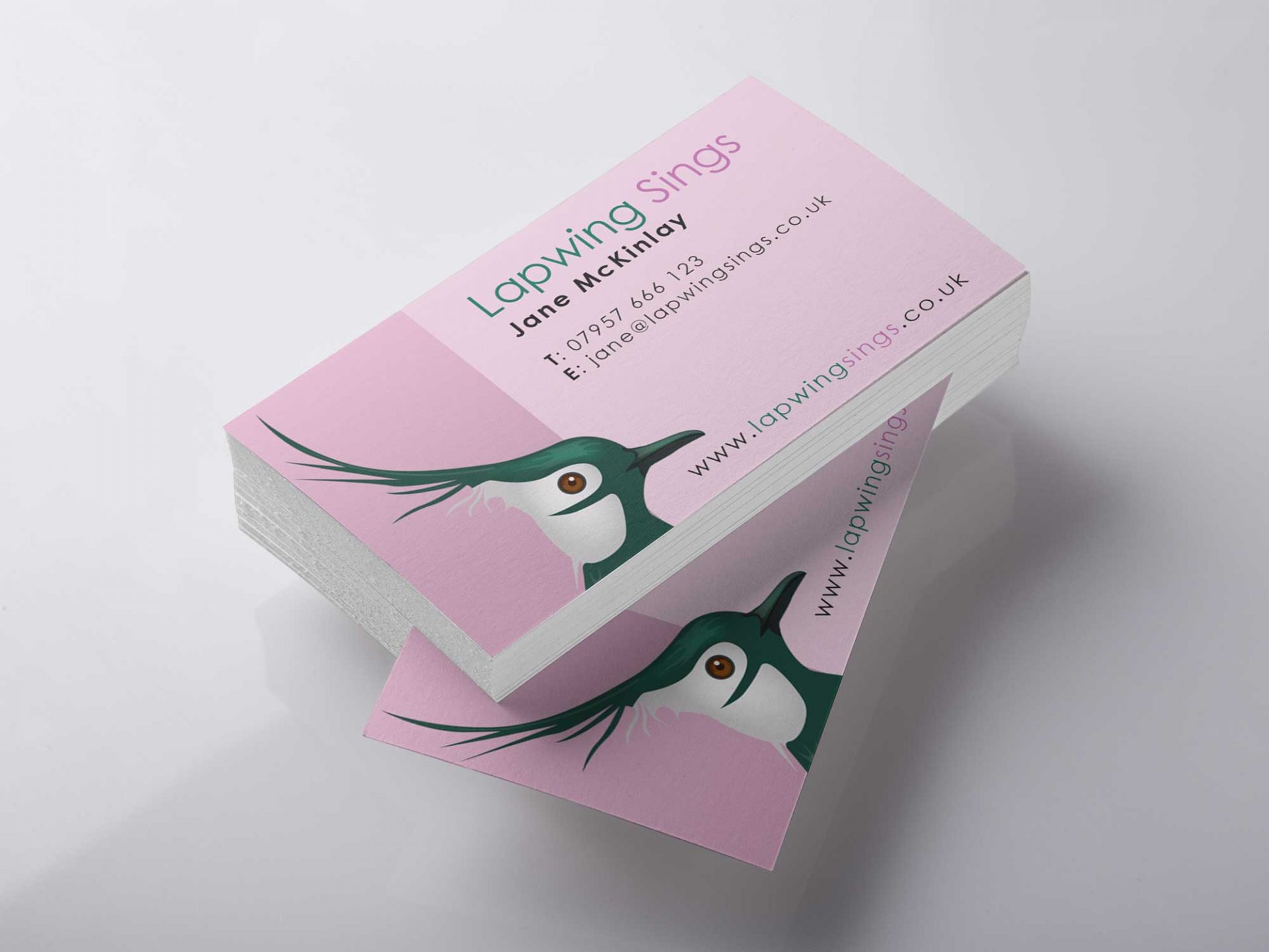 Business Card design for Lapwing Sings